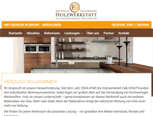 Tablet Screenshot of holzwerkstatt-ortloff.de